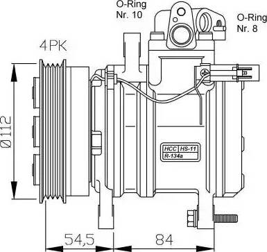 NRF 32439G - Компрессор кондиционера autosila-amz.com