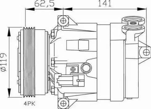 NRF 32421G - Компрессор кондиционера autosila-amz.com