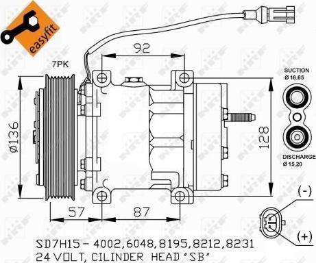 NRF 32477 - Компрессор кондиционера autosila-amz.com