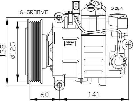 NRF 32512G - Компрессор кондиционера autosila-amz.com