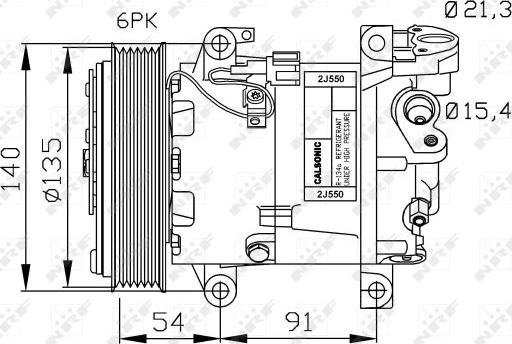 NRF 32690G - Компрессор кондиционера autosila-amz.com
