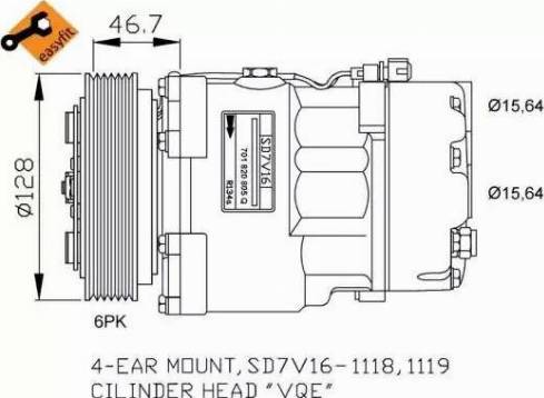 NRF 32680G - Компрессор кондиционера autosila-amz.com