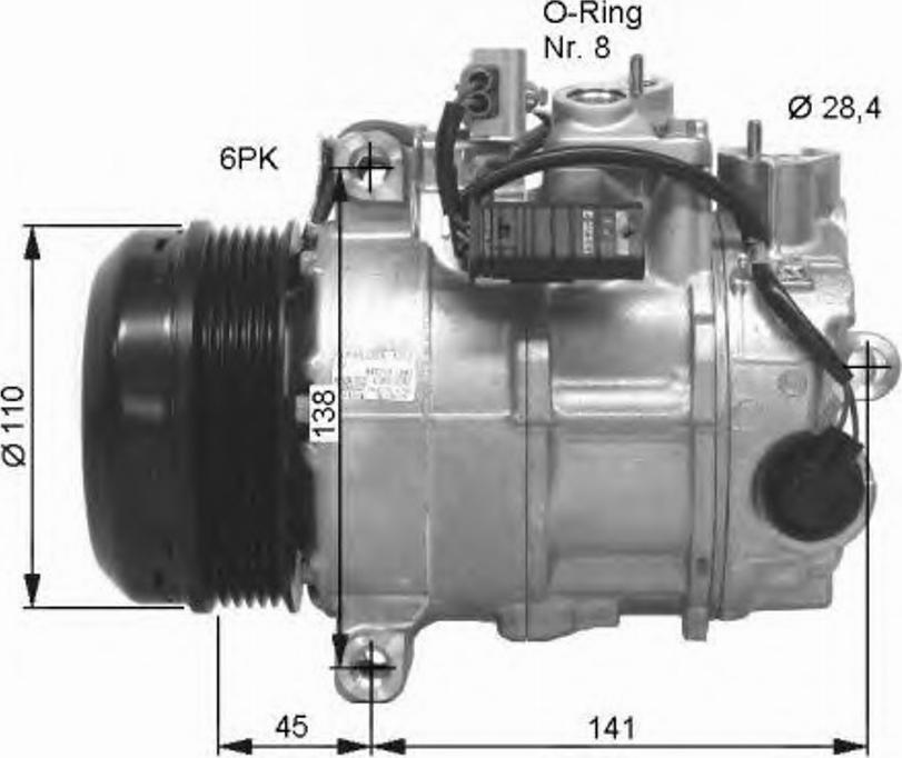 NRF 32676 - Компрессор кондиционера autosila-amz.com