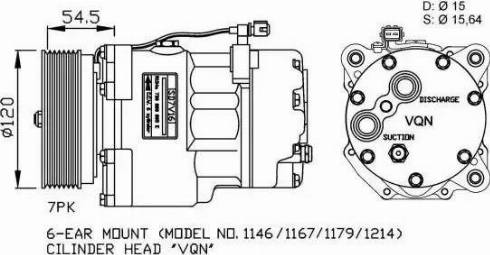 NRF 32056G - Компрессор кондиционера autosila-amz.com