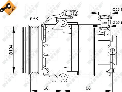 NRF 32082 - Компрессор кондиционера autosila-amz.com