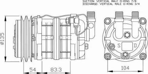 NRF 32035G - Компрессор кондиционера autosila-amz.com