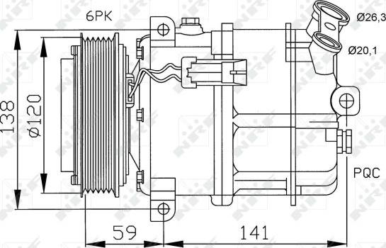 NRF 32191 - Компрессор кондиционера autosila-amz.com