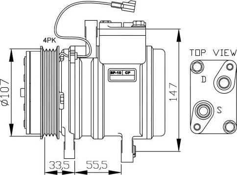 NRF  32143G - Компрессор кондиционера autosila-amz.com