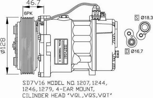 NRF 32168G - Компрессор кондиционера autosila-amz.com