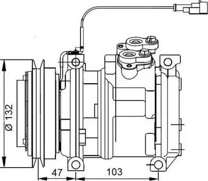 NRF 32823G - Компрессор кондиционера autosila-amz.com