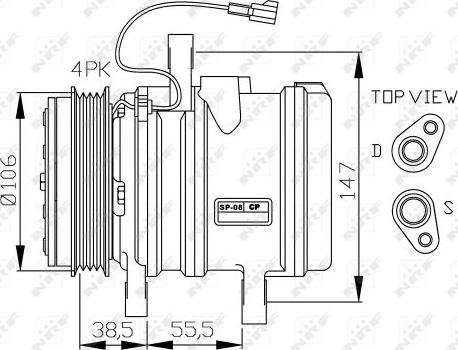 NRF 32871G - Компрессор кондиционера autosila-amz.com