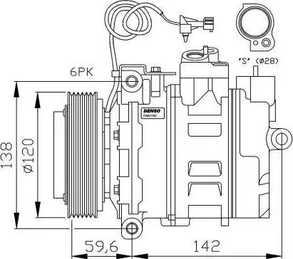 NRF 32377G - Компрессор кондиционера autosila-amz.com