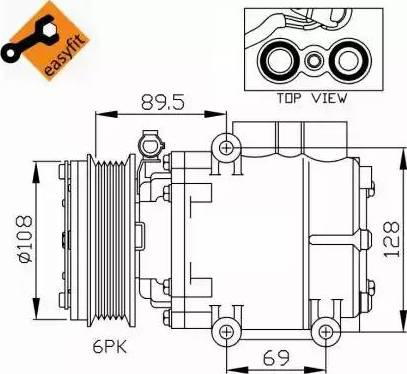 NRF 32248G - Компрессор кондиционера autosila-amz.com