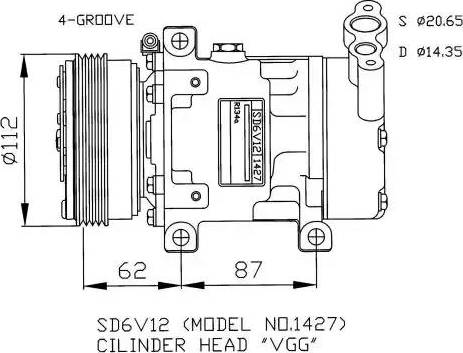 NRF 32253G - Компрессор кондиционера autosila-amz.com