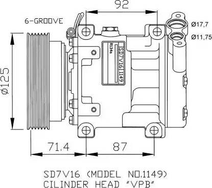 NRF 32267G - Компрессор кондиционера autosila-amz.com