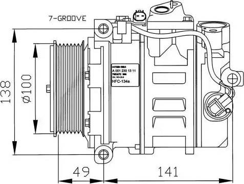 NRF 32216G - Компрессор кондиционера autosila-amz.com