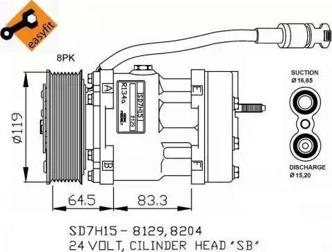 NRF 32751G - Компрессор кондиционера autosila-amz.com