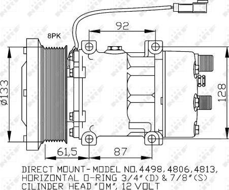 NRF 32758 - Компрессор кондиционера autosila-amz.com