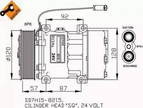 NRF 32752G - Компрессор кондиционера autosila-amz.com