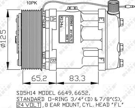 NRF 32764G - Компрессор кондиционера autosila-amz.com