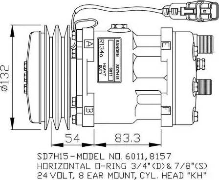 NRF 32708G - Компрессор кондиционера autosila-amz.com