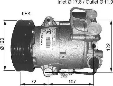 NRF 32782G - Компрессор кондиционера autosila-amz.com