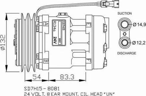 NRF 32732G - Компрессор кондиционера autosila-amz.com