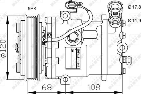 NRF 32775 - Компрессор кондиционера autosila-amz.com