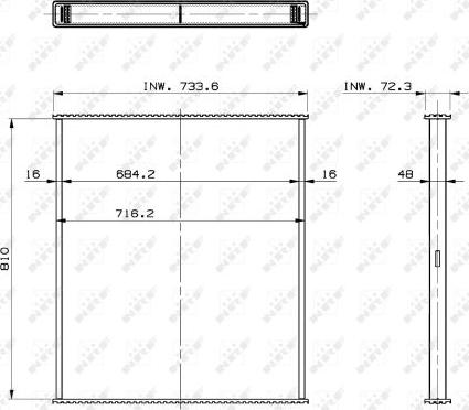 NRF 29563 - Сердцевина радиатора, охлаждение двигателя autosila-amz.com