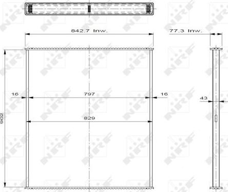 NRF 29576 - Сердцевина радиатора, охлаждение двигателя autosila-amz.com