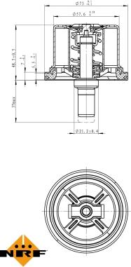 NRF 725099 - Термостат охлаждающей жидкости / корпус autosila-amz.com