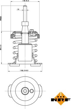 NRF 725093 - Термостат охлаждающей жидкости / корпус autosila-amz.com