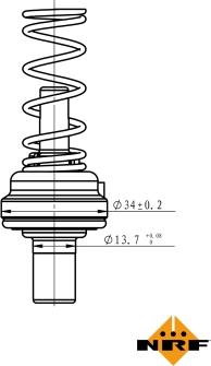 NRF 725195 - Термостат охлаждающей жидкости / корпус autosila-amz.com