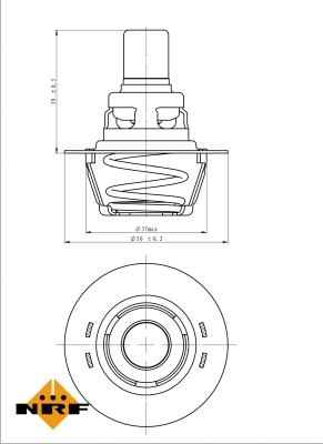 NRF 725141 - Термостат охлаждающей жидкости / корпус autosila-amz.com