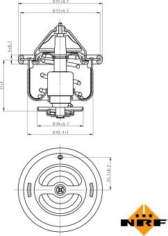 NRF 725110 - Термостат охлаждающей жидкости / корпус autosila-amz.com