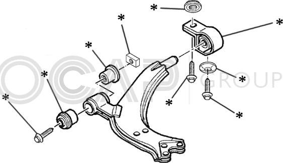 OCAP 0902280 - Комплектующее руля, подвеска колеса autosila-amz.com