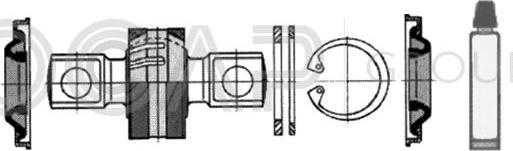 OCAP 0907578 - Ремкомплект, направляющая стойка autosila-amz.com