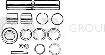 OCAP 0927428 - Ремкомплект, шкворень поворотного кулака autosila-amz.com