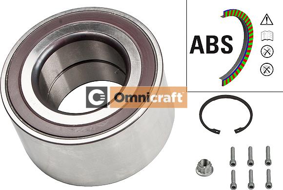 Omnicraft 2466942 - Комплект подшипника ступицы колеса autosila-amz.com