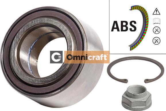 Omnicraft 2466620 - Комплект подшипника ступицы колеса autosila-amz.com