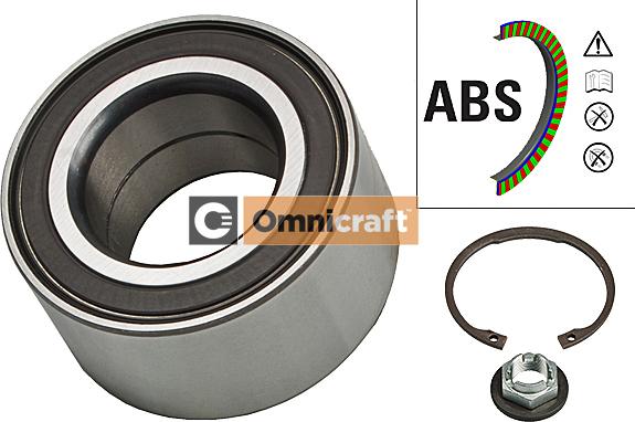 Omnicraft 2466760 - Комплект подшипника ступицы колеса autosila-amz.com