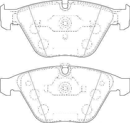 Omnicraft 2134946 - Тормозные колодки, дисковые, комплект autosila-amz.com