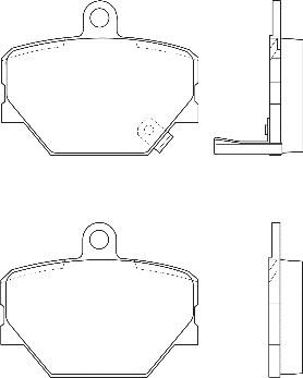 Omnicraft 2134906 - Тормозные колодки, дисковые, комплект autosila-amz.com