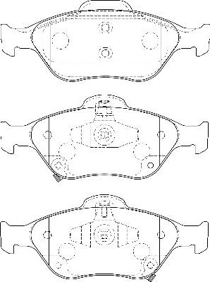 Omnicraft 2134928 - Тормозные колодки, дисковые, комплект autosila-amz.com