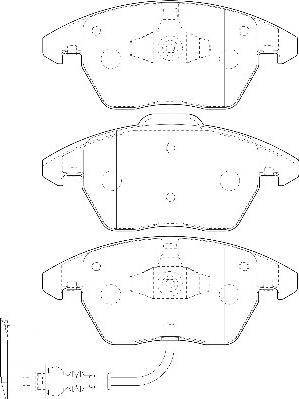 Omnicraft 2134844 - Тормозные колодки, дисковые, комплект autosila-amz.com