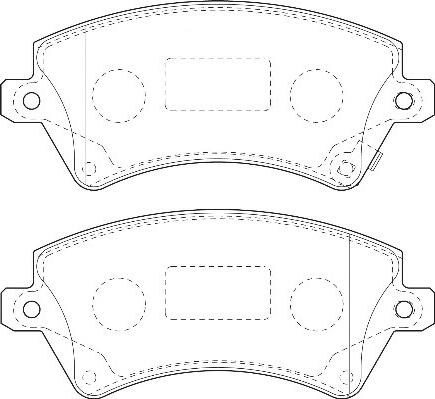 Omnicraft 2135146 - Тормозные колодки, дисковые, комплект autosila-amz.com