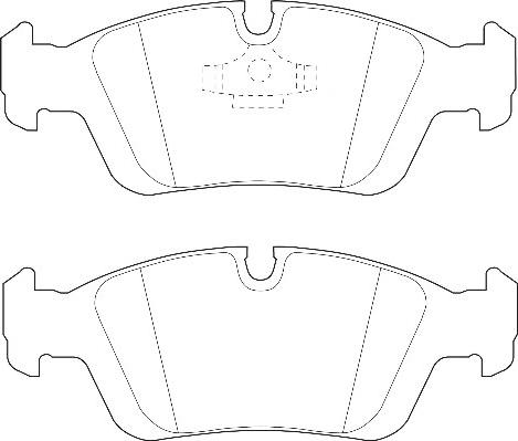 Omnicraft 2135128 - Тормозные колодки, дисковые, комплект autosila-amz.com
