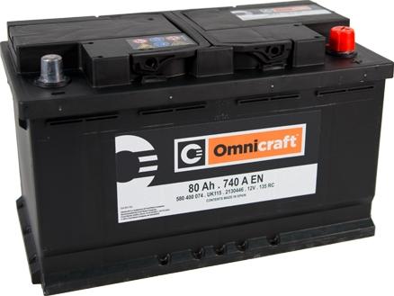 Omnicraft 2130446 - Стартерная аккумуляторная батарея, АКБ autosila-amz.com