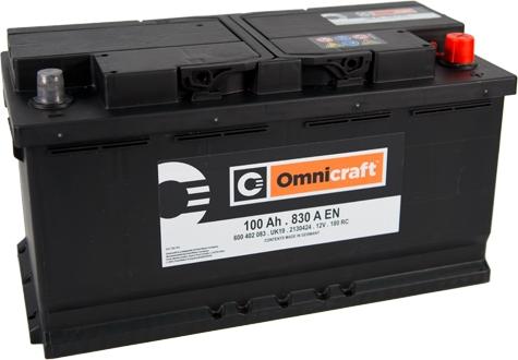 Omnicraft 2130424 - Стартерная аккумуляторная батарея, АКБ autosila-amz.com