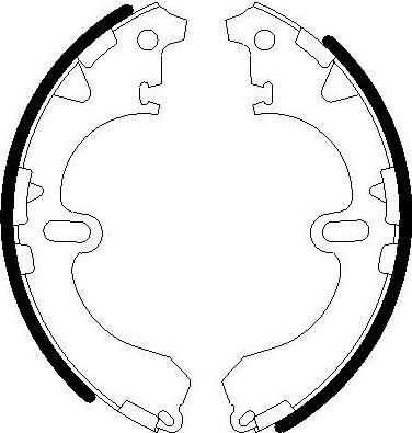 Omnicraft 2255843 - Комплект тормозных колодок, барабанные autosila-amz.com